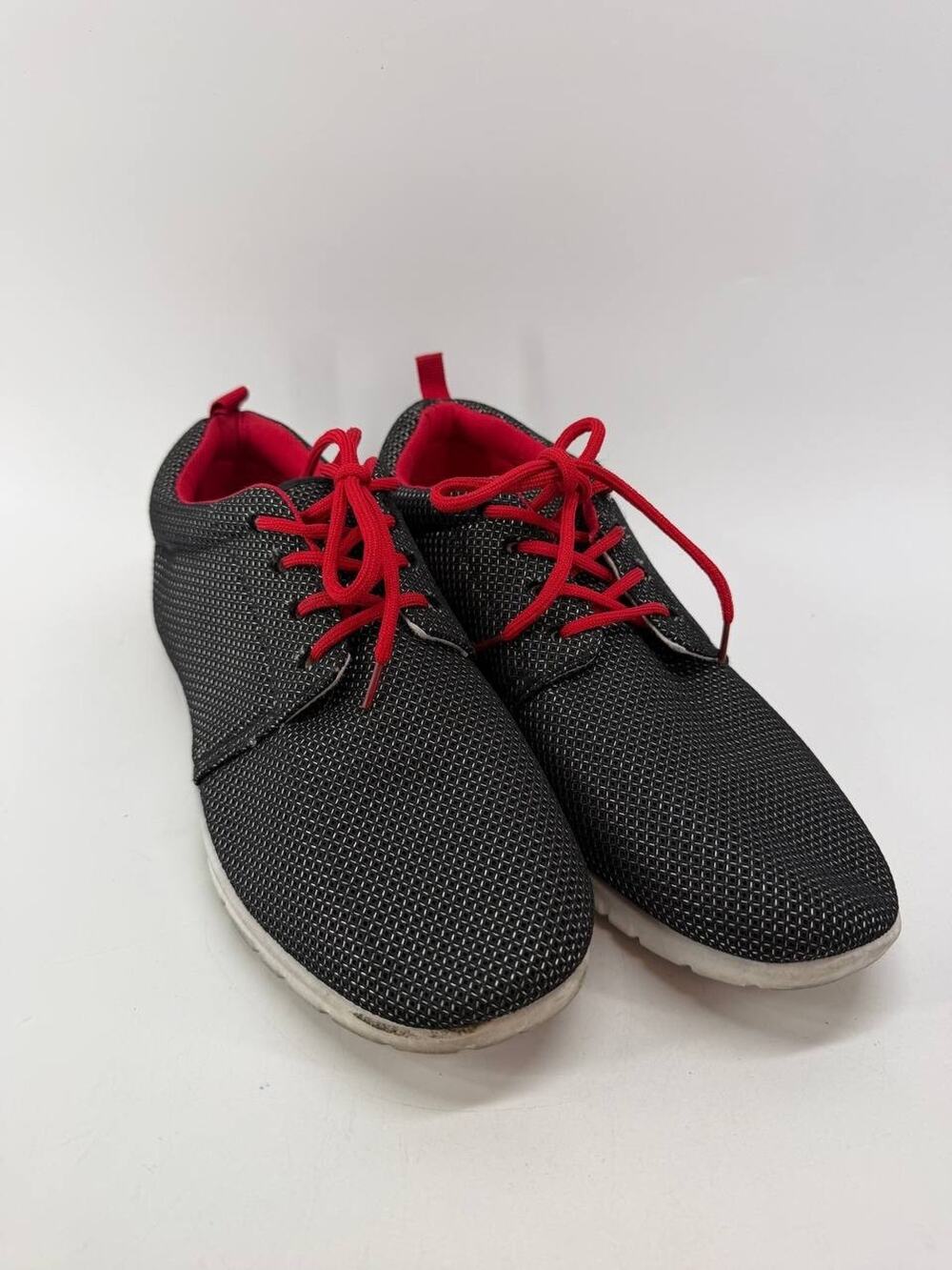 Lucita Women's Sneakers Black Red Lace Up Comfort Casual Shoes Size 11